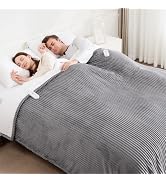 FVERWAG Heated Blanket Queen Size Dual Control Electric Blanket, 84"x90" | Washable Heating Blank...