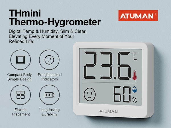 Mini Digital Hygrometer Indoor Thermometer