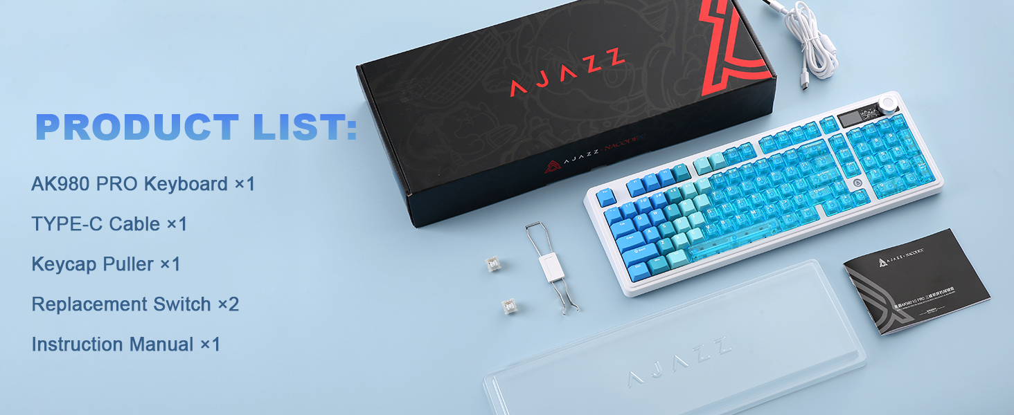 AK980 V2 Pro Wireless Mechanical Keyboard