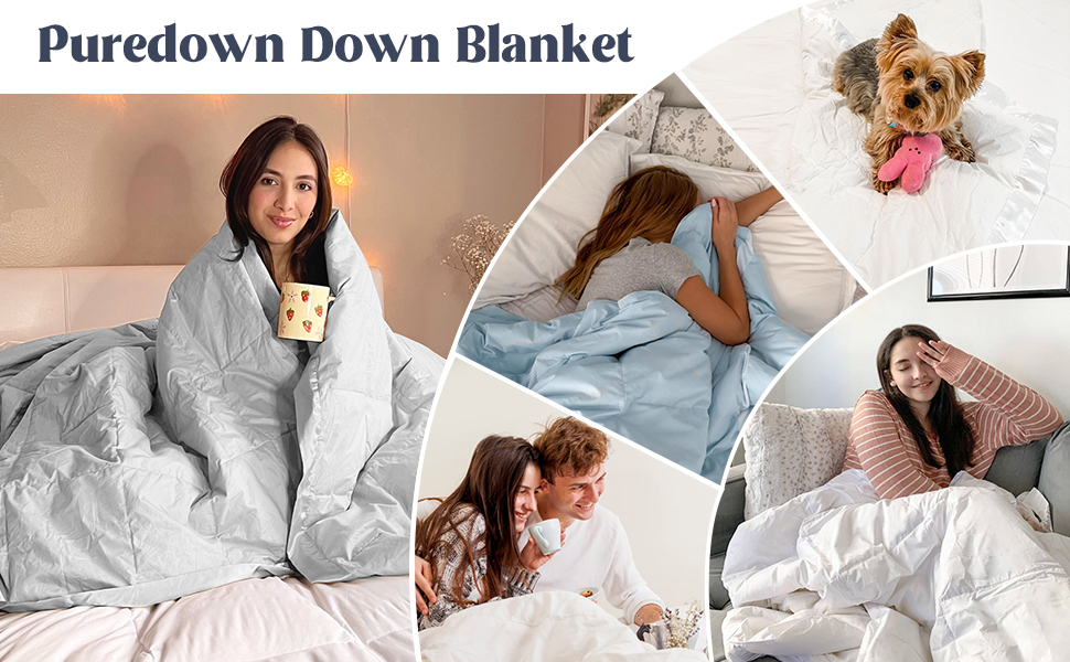 puredown lightweight down blanket