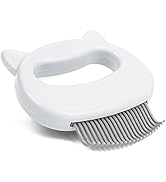 Leo's Paw The Original Pet Hair Removal Massaging Shell Comb Soft Deshedding Brush Grooming and S...