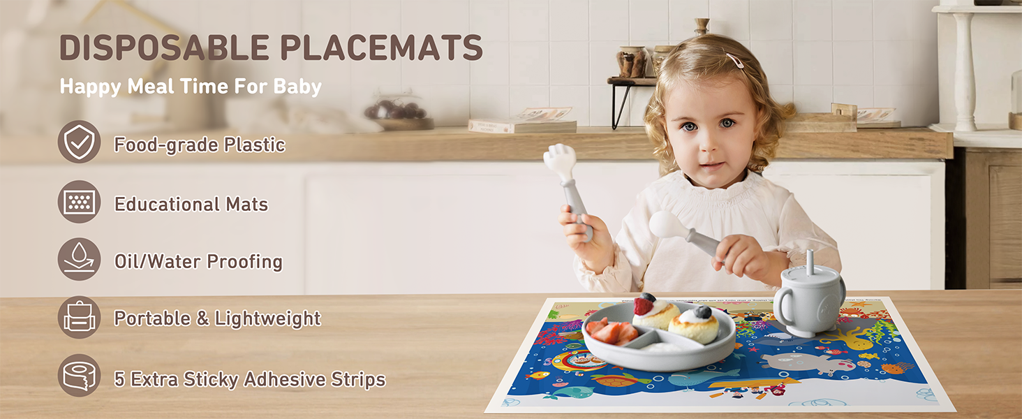 Disposable Placemats for Baby