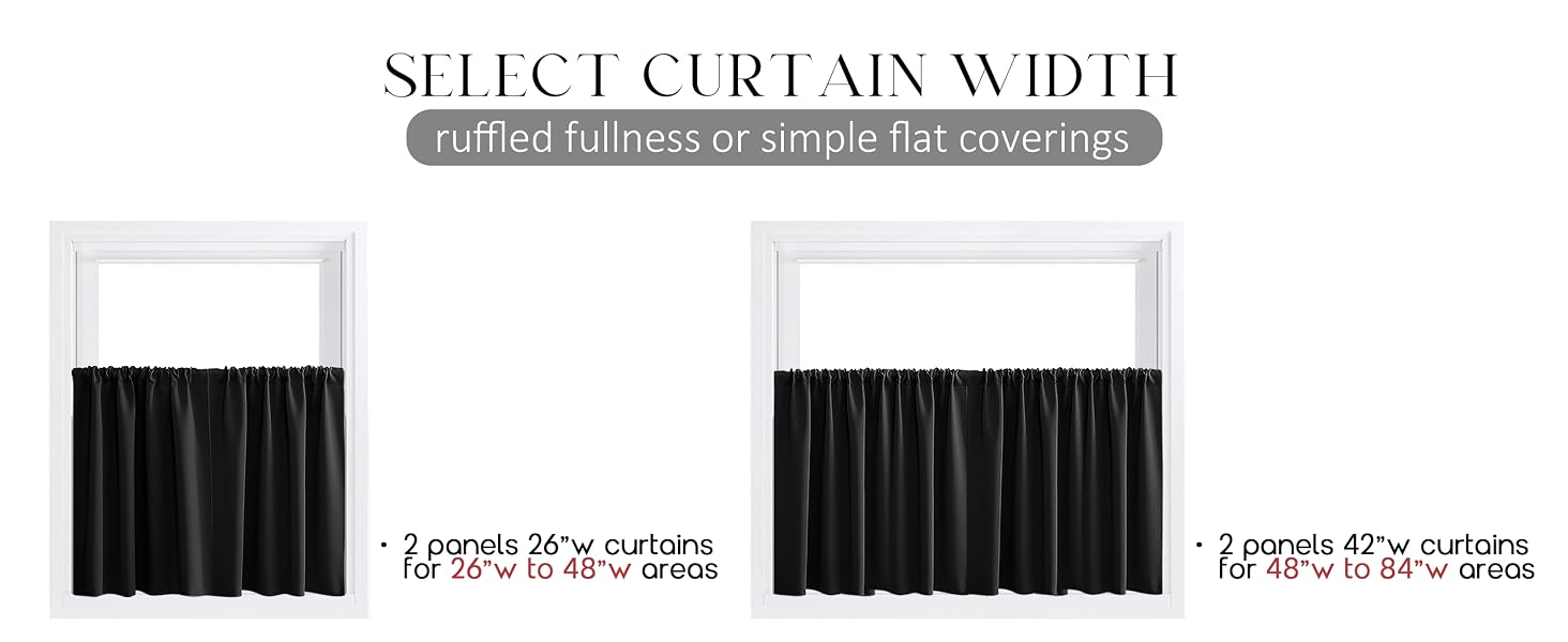 Select Curtain Width
