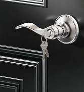 Veise Keyed Alike Front Door Handle Lock with Single Cylinder Deadbolt Combination Set