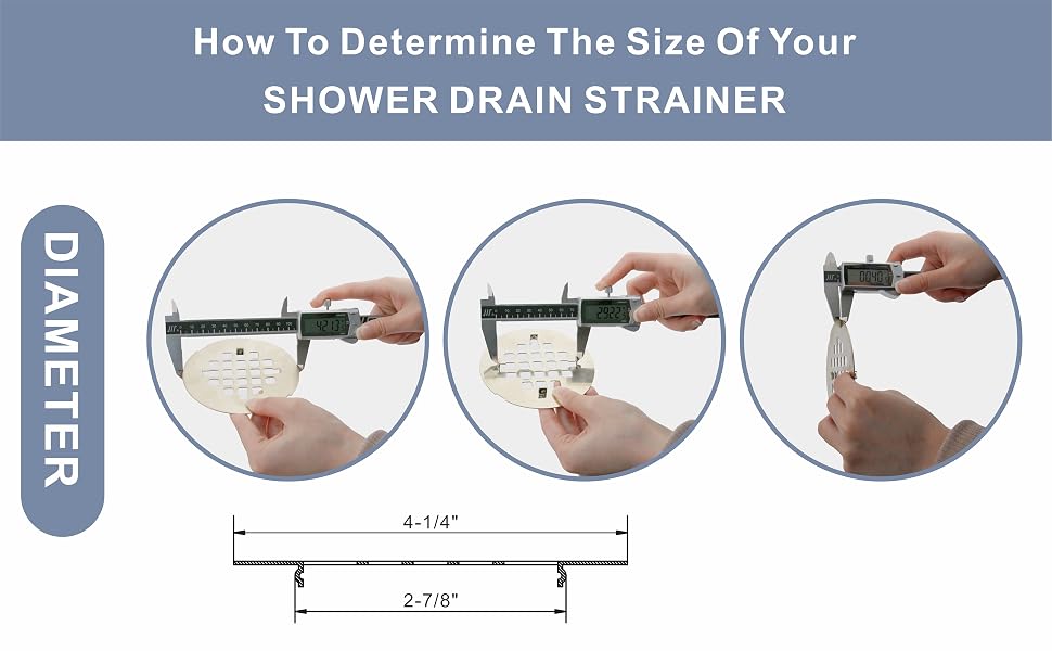 shower drain cover round snap in shower drain cover