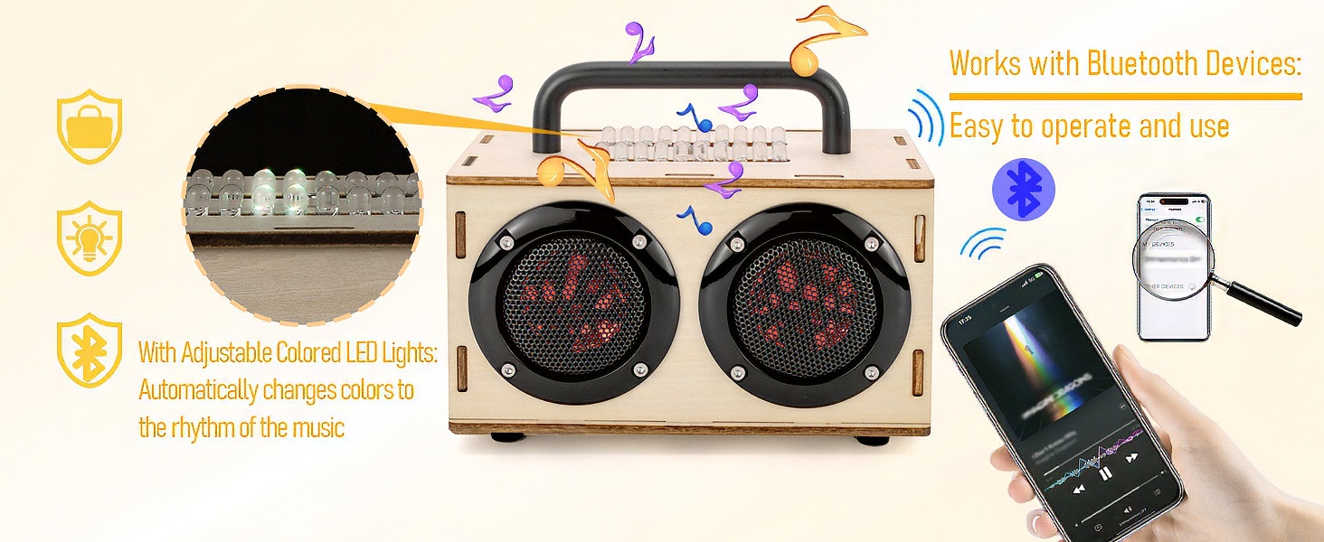 DIY Speaker Kits for 8 9 10 11 12 13 14 15 16 boys & girls birthday christmas