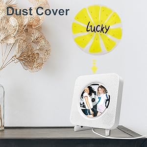 Wall Mountable CD Player Bluetooth Desktop CD Player Speakers