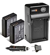 BM Premium 2-Pack of LP-E10 Batteries and Battery Charger Kit for Canon EOS Rebel T3, T5, T6, T7,...