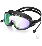 seasprint Swim Goggles, Wide View Clear View Swimming Goggles for Adult, Anti-Fog UV Protection N...