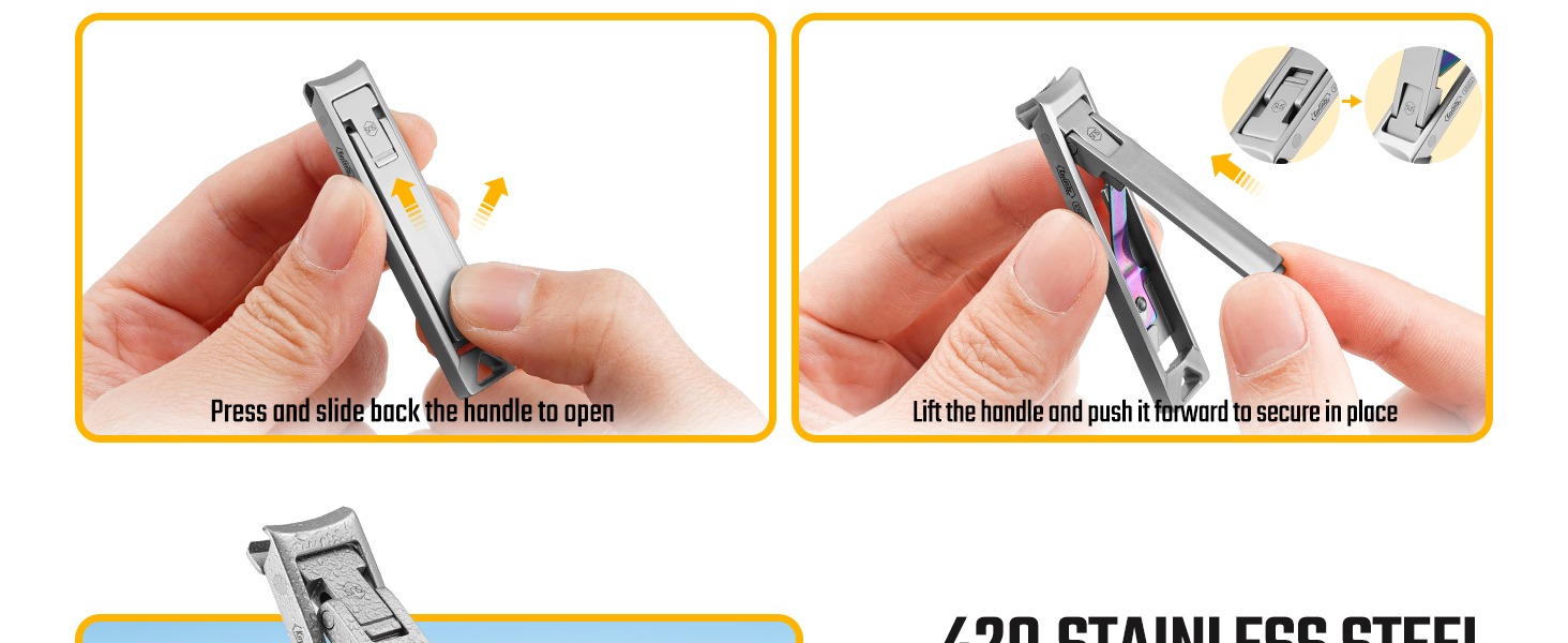 FOLDABLE NAIL CLIPPER