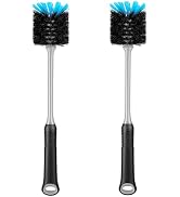 MOSOLAN Water Bottle Cleaning Brush, 13.5 in Long Flexible Scrub Brush with Long-Lasting Bristles...