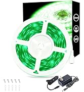 Green 30ft Led Lights Strip ST. Patrick's Day Decorations Indoor Rope Lights Easy DIY Cuttable St...