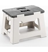 CasaZenith Step Stool Foldable, 9'' Folding Step Stool for Kids & Adults 300 Lb Capacity, Lightwe...