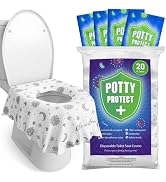 Eli with Love 20 Pack Extra Large Disposable Toilet Seat Cover (Boho) – Toddler Toilet Covers for...