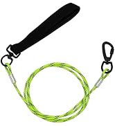 ZHOMA 4FT Chew Proof Metal Dog Leash with Comfortable Handle, Heavy Duty Steel Cable Lead for Con...