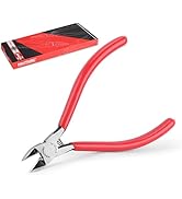 HAUTMEC 5" Precise Small Flush Cutters of Engineer Wire Cutters Pliers Side Cutters with Location...