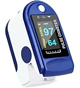Easy@Home Fingertip Pulse Oximeter (Not for Medical Use) - SpO2 Blood Oxygen Saturation Meter and...
