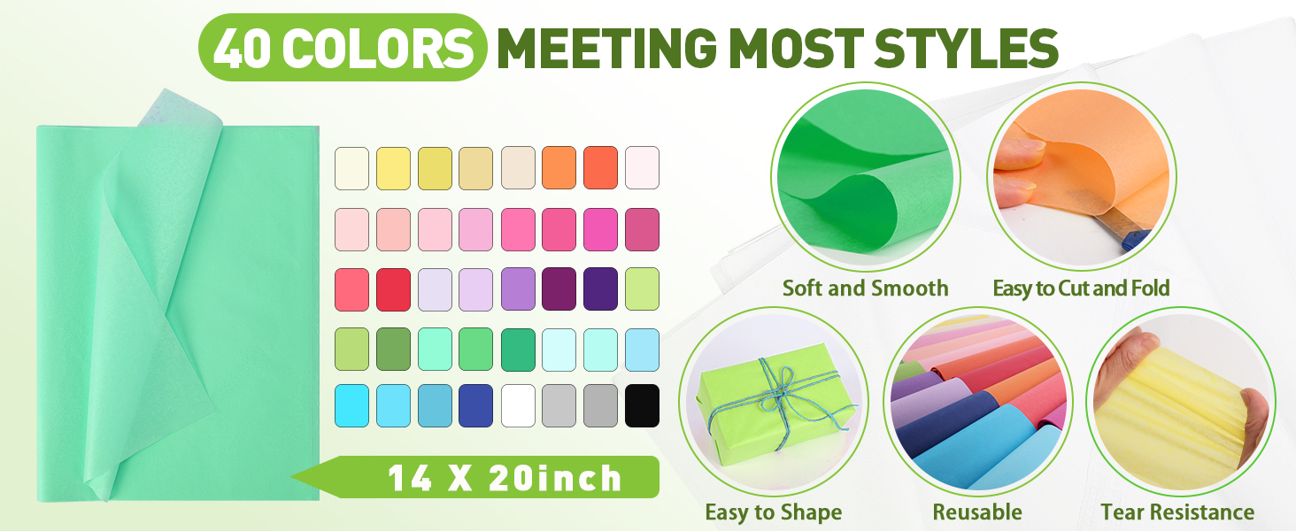 COLORFUL TISSUE PAPER