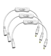 GGIPOWY 5.5mm×2.5mm DC Power Cable with Switch Control, 12V/24V Male to Female 1FT Extension Cord...