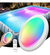 Askyli 2026 Pool Lights for Inground Pool, 2500mAh Remote-Controlled Waterproof Floating Pool Lig...