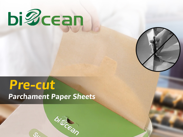 biocean Unbleached Parchment Paper Sheets