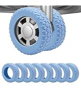 Aorotost 8PCS Luggage Wheel Protector, Silicone Luggage Wheel Covers for 2-2.4" Suitcases Spinner...