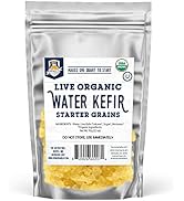 Fermentaholics ORGANIC Water Kefir Grains - Live Starter Culture - Makes a Quart Batch - Water Ke...