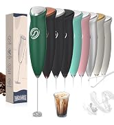HeyLotie Milk Frother Handheld Frother Wand Drink Mixer Handheld Coffee Stirrers Electric Frother...