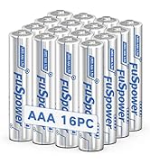Fuspower AAA Batteries 16 Pack - 1.5 Volt Alkaline Triple A Battery 1200mAh -10-Year Shelf Life