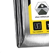 Tarp Waterproof -Heavy Duty Tarp,12 Mil Thick Cover Waterproof Plastic Tarpaulin with Grommets,Ou...