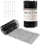 Hmyomina 8.2 FT Cat Scat Mat with Spikes Cat Deterrent Mats Plastic Scat Mat for Cats Include 6 S...