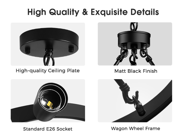 wagon wheel chandelier