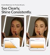 HUGOAI makeup mirror with lights