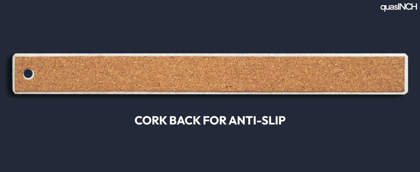 Cork back for anti-slip