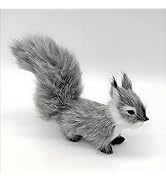 Tiosen Mini Simulation Squirrel Decorations, 30cm Mini Squirrel Animals Rabbit Soft for Home Deco...