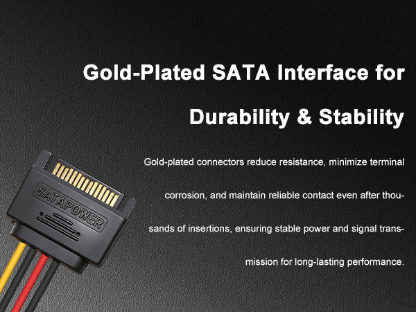 Premium Gold-Plated SATA