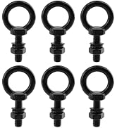Antrader Lifting Shoulder Eye Bolts,Black Eye Bolt,M10 x 35mm,Black,6 Sets | Heavy Duty Lifting R...