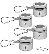 Flag Pole Rings, Aluminum Alloy Flagpole Rings 360° Rotating Anti Wrap Flag Mounting Ring, Spinni...