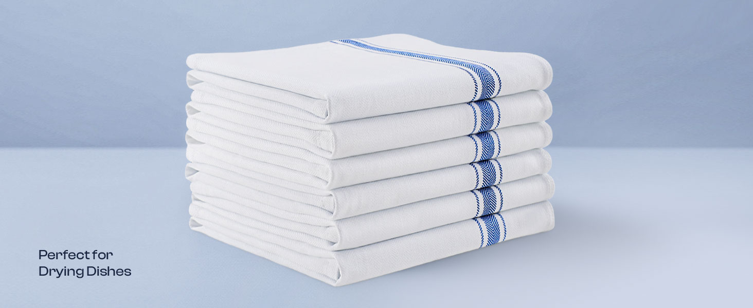 bulk tea towels for cleaning dishes, kitchen countertop, home, bar