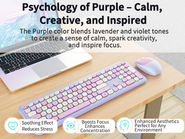 stylish wireless keyboard and mouse