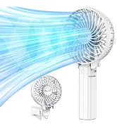 VersionTECH. Mini Portable Fan, USB Battery Operated Desk Fan, Small Personal Handheld Table Fan ...