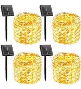 Outdoor Solar String Lights, Extra-Long 288Ft 800 LED Solar Fairy Lights, 4 Pack Each 72FT 200 LE...