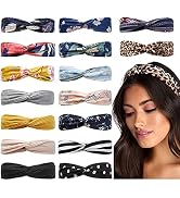Huachi Boho Headbands for Women Twist Knot Head Bands Headwraps for Wigs African Cute Hair Bands ...
