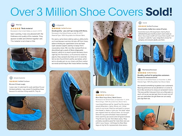 Over 3 Million Shoe Covers Sold