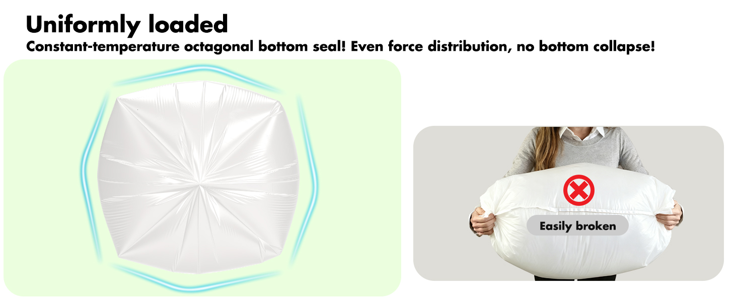 Trash bag 13 gallon white