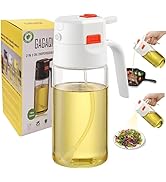 GAGAQI 18oz/500ml High-Borosilicate Glass Oil Sprayer for Cooking, Olive Oil Dispenser Bottle,2 i...