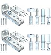 Double Bi-fold Door Hardware Kit - 2 Packs Pantry Bifold Closet Door Repair Kit for 1" to 1-3/8" ...