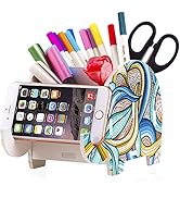 COOLOO Pencil Holder Cell Phone Stand, Cute Elephant Office Accessories Tablet Desk Bracket Compa...