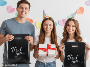 Trade Show Craft Bags glossy frosted bags bags for selling items church welcome bags decorative bag