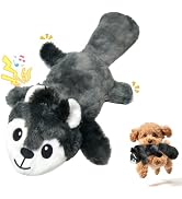 Fuufome Interactive Squeaky No Stuffing Crinkle Chew Toy for Dogs | Toss and Fetch Play, Reduce B...